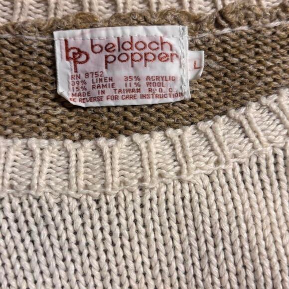 Vintage sand and cream sweater - Picture 4 of 4